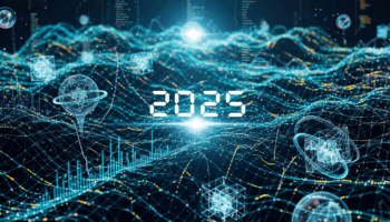 Тренды веб-разработки 2025 — футуристическая обложка статьи